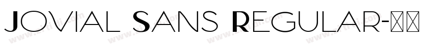 Jovial Sans Regular字体转换